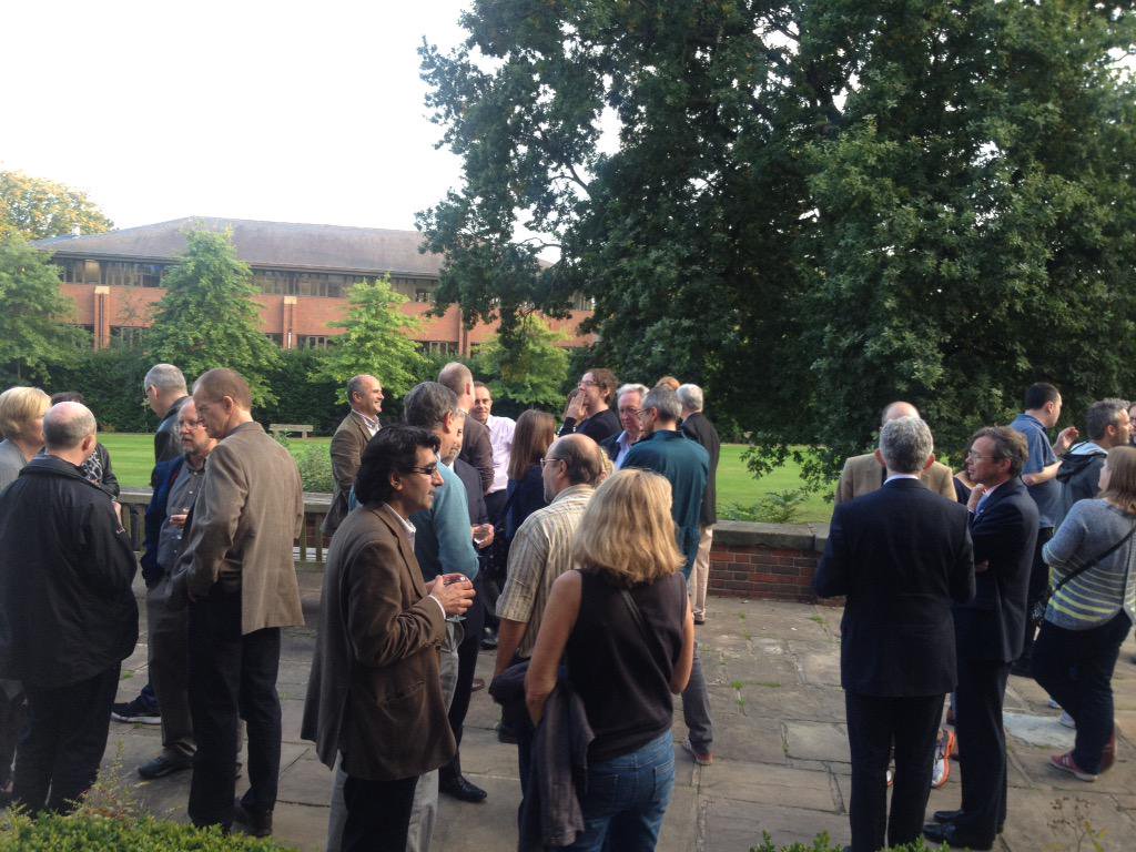 Great evening last night at the #dee2015 welcome reception, sponsored by @OUPEconomics http://t.co/3S022LJKOQ
